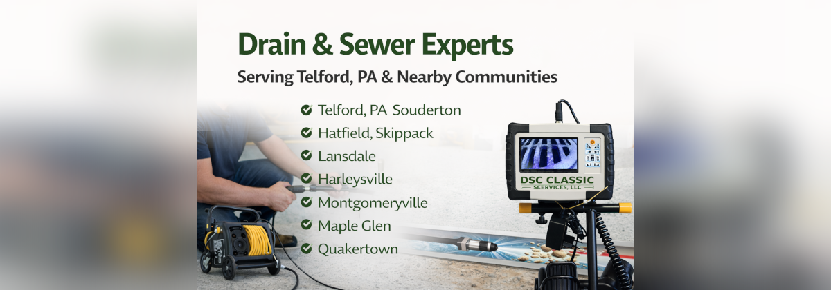 Drain and sewer experts serving Telford PA and nearby communities