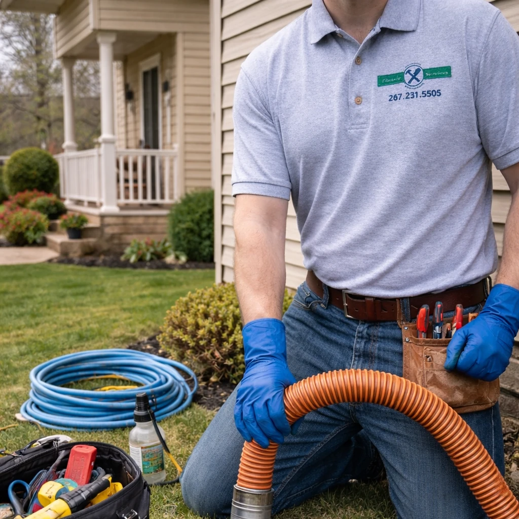 Preventative drain maintenance services near Telford PA